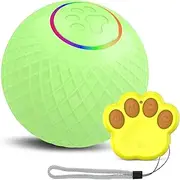 Labymos Toy Ball for Cats - Remote Control Pet Toy LED Flashing Dual Mode Design Low Noise Type-C Charging Automatic Obstacle Avoidance - Active Rolling Ball for Cats Jolly Ball Cat Toy for Indoor Cat