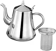 Bar Accessories Strainer Teapot Metal Kettle Long Spout Sealing Lid 2000ml