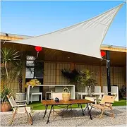Triangle Sun Shade Sail, Canopy Mesh Fabric, Commercial Heavy Duty Sunshade Cloth, Outdoor Awning for Patio Garden(We Make Custom Size)(4x4x4m)