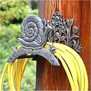 Hose Pipe Holder Wall-Mount Hose Reel, Antique Style, Garden Shed Storage Rack, Cast Iron, Hose Hanger Rack Water Pipe Organizer, Garden, Backyard，Balcony Wall Decor Hose Pipe Hanger