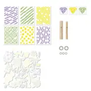 Diamond Press Delicate Flower Stamp and Stencil Set