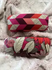 Vera Bradley Clamshell Glasses Sunglasses Holder Case New Lot Of 2 New
