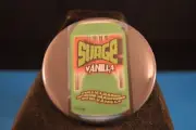 SURGE VANILLA BUTTON Discontinued SODA pinback pin badge NEW! 2 1/4" COCA COLA