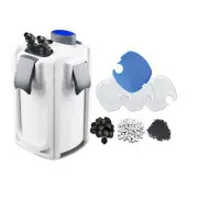 Aquarium Canister Filter 525 GPH 9W UV Sterilizer SUNSUN HW-704B 200G FREE MEDIA