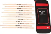 Vic Firth American Classic Drumsticks with Stick Bag - 5A, 6 pairs