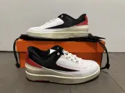 Wmns Nike Air Jordan Retro 2 Low Chicago Twist Black Red White FD4849-106 Size 6