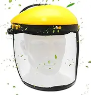 Full Face Shield Visor - Face Shield Masque | Adjustable Protective Equipment with Wire Visor | Anti-Fog & Anti-Splash with Clear Film | Hard Hat Adapter for Women Whacking Yard Work Logging Forestry