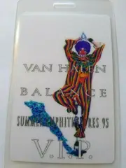 Van Halen Balance Tour VIP Clown Backstage Pass Original 1995 Eddie Hard Rock