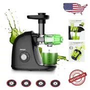 Quiet Cold Press Masticating Juicer - 2 Speed Modes for Perfect Juice Extraction