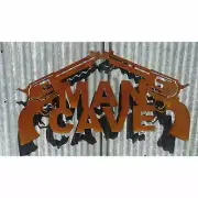 Man Cave Sign Metal Art & Garden Sculpture Australian Made