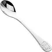 MERRYHAPY Mini Bear Utensil Set Stainless Steel Spoons Serving Spoons for Soup and Cereal for Toddlers Dinner Tea