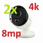 2x Swann PRO-4KMSB 4K Thermal Sensing Bullet Camera for DVR-5580 SWPRO-4KMSB