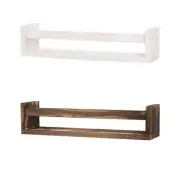 Wooden Spice Rack Display Shelf Multi Purpose for Kitchen Nursery Bedroom