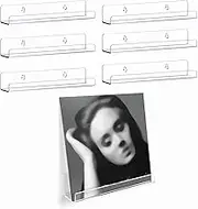 Floating Record Shelf, Modern Transparent Acrylic Display Holder, for Bedroom Living Room Bathroom, with Easy Installation