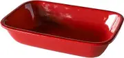 TAMAKI Hinata T-932094 Lasagna Dish, Red, 9.6 x 6.3 x 2.2 inches (24.5 x 16 x 5.5 cm), Microwave, Dishwasher, Oven Safe