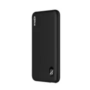 18W PD3.0 10000mAh Dual USB LCD Display Ultra Thin Fast Charging Power Bank For iPhone 8Plus XS 11Pro Huawei Mate 30 5G BLACK COLOR