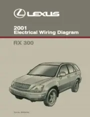 2001 Lexus RX 300 Wiring Diagrams Schematics Layout Factory OEM