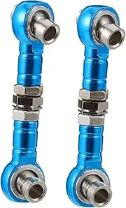 HAWILLOSCH Rc Car Truck Part 2pcs Steering Gear Lever Aluminum Steering Tie Rod Replacement Linkage 3mm Ball Head Diameter