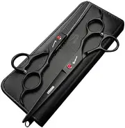 SHARONDS 7.0 Inch Stainless Steel Professional Hair Cutting Hair Thinning Scissors Hairdresser Or Home Hairdresser Deforming/Mixing Shears (scissors set)
