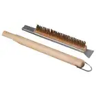 Handle Brass Bristles Pizza Brush Pizza Oven Brush Cleaning Brush Brush Scraper