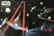 Star Wars The Phantom Menace 1999 Vintage Fighter Pilot Anakin Skywalker Poster