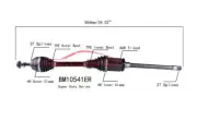 CV Axle Assembly-Extreme Weather Unit - TPE Boot Equipped PROTECH BM10541ER (for: BMW)