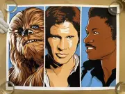 Star Wars limited art print Scoundrels by Joshua Budich LE 150 commissioned run