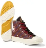Converse Chuck 70 HI TAN/BURG Mens US 10.5 Japanese Vintage Maruwa Prep Fabric