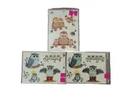 Meyercord Decals Owls Owl Babies Family Moon 1530-H Lot Of 2 And 1531-G NOS Vtg