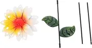 BAZEITFLOW Metal Stakes Outdoor Garden Art Sunflower Insert Decor Solar Decorations for Yard
