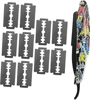 DEARMAMY Vintage Razor Blade Replacement for Women's Shaving Eyebrow Trim Stainless Steel Kit
