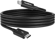 Belkin 1M USB-C Thunderbolt 5 Cable w/ 240W Power Delivery, Bandwidth Boost Up to 120Gbps, 3X Faster Data Transfer, and 4K UHD Display Resolution - Intel-Certified Fast Charging USB-C Cable - Black