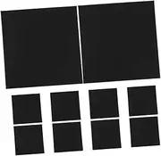 MOBUTOFU 10pcs CD Bag Coasters for Drinks Absorbent Wallet House Desktop Trash Can Insulated Coasters for Drinks Magazine Rack Display Rack Glasses Room Divider Panel Base Black Paper