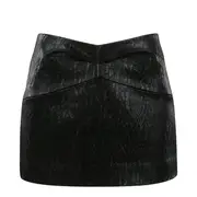 [YCH] Lurex-Detailed Mini Skirt