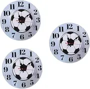 SUPVOX Pcs Sport Theme Decorative Wall Clock Silent Round Wall Clock for Living Room Bedroom Boys and Girls Room Decor