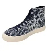 Sun + Stone Blue Tie Dye High Top Printed Canvas Cushioned Sneakers Men's 7M
