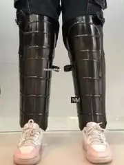 Steel Leg Armour Gothic Medieval Knight Halloween Warrior Medieval Costume