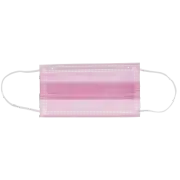 House Brand Dentistry 109131 HSB Earloop Face Masks 3-Ply ASTM Level 3 Pink 50Bx