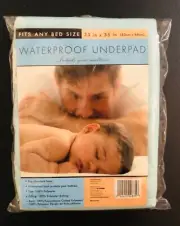 New Kids Waterproof Under-pad Protect your mattress 33” x 35” Fits Any Bed Size