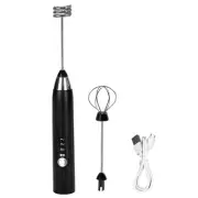 Handheld Foamer High Speeds Drink Mixer Coffee Frothing Wand Black B4A88574