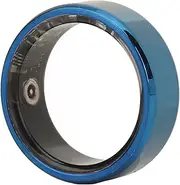 Culnflun Culnflun Smart Health Ring, Smart Health Tracker, Ceramic Stainless Steel Sleep Monitoring Camera Control, Smart Ring APP Men Women Blue (Size 9)