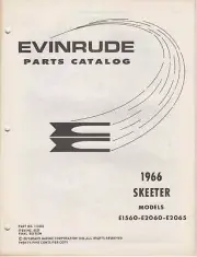 1966 EVINRUDE SKEETER SNOWMOBILE PARTS MANUAL