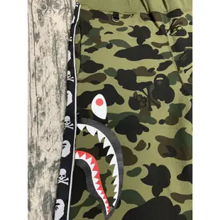 二手 Mastermind vs A BATHING APE 綠迷彩棉褲 XL