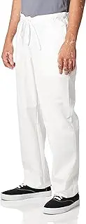 [Orange Standard] Men's Big and Tall Huntington Unisex Scrub Pants with Drawstring Waist and 4 Pockets