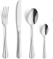 [Amefa] Baguette Cutlery Set for 4 People, 16 Pieces, Polished Stainless Steel & Rustproof, Dishwasher Safe, Cutlery Set