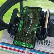 Ronqui Golf Cart Phone Holder Steering Wheel Cell Phone GPS Mount Flip Up Club Car Golf Cart Accessories