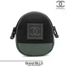 CHANEL Sportsline Shoulder Bag A23300 Coco Mark Canvas Nylon Black Green 8 Seri