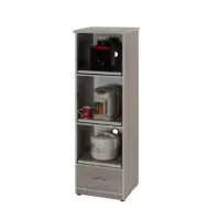 在飛比找momo購物網優惠-【艾蜜莉的家】1.5尺塑鋼電器櫃(楓木色)
