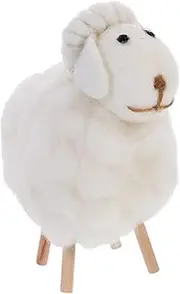 Cabilock Home Party Holiday Desktop Sheep Doll Decoration Adorable Felt Sheep Doll Crafts