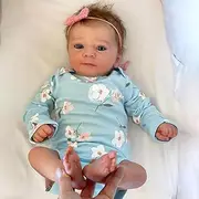 Lifelike Reborn Doll, 19 Inches 48 Cm Reborn Doll, Handmade Soft Full Body Silicone Baby, Cute Realistic Newborn Baby Doll for Boys and Girls, Full Body Washable Holiday Present